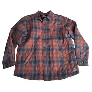 RedHead Ranch Quilted-Flannel Shirt Jacket for Men